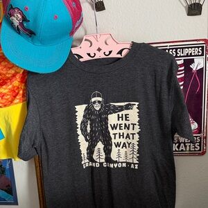 Bigfoot Grand Canyon Tee Graphic Charcoal Tee - Short Sleeve